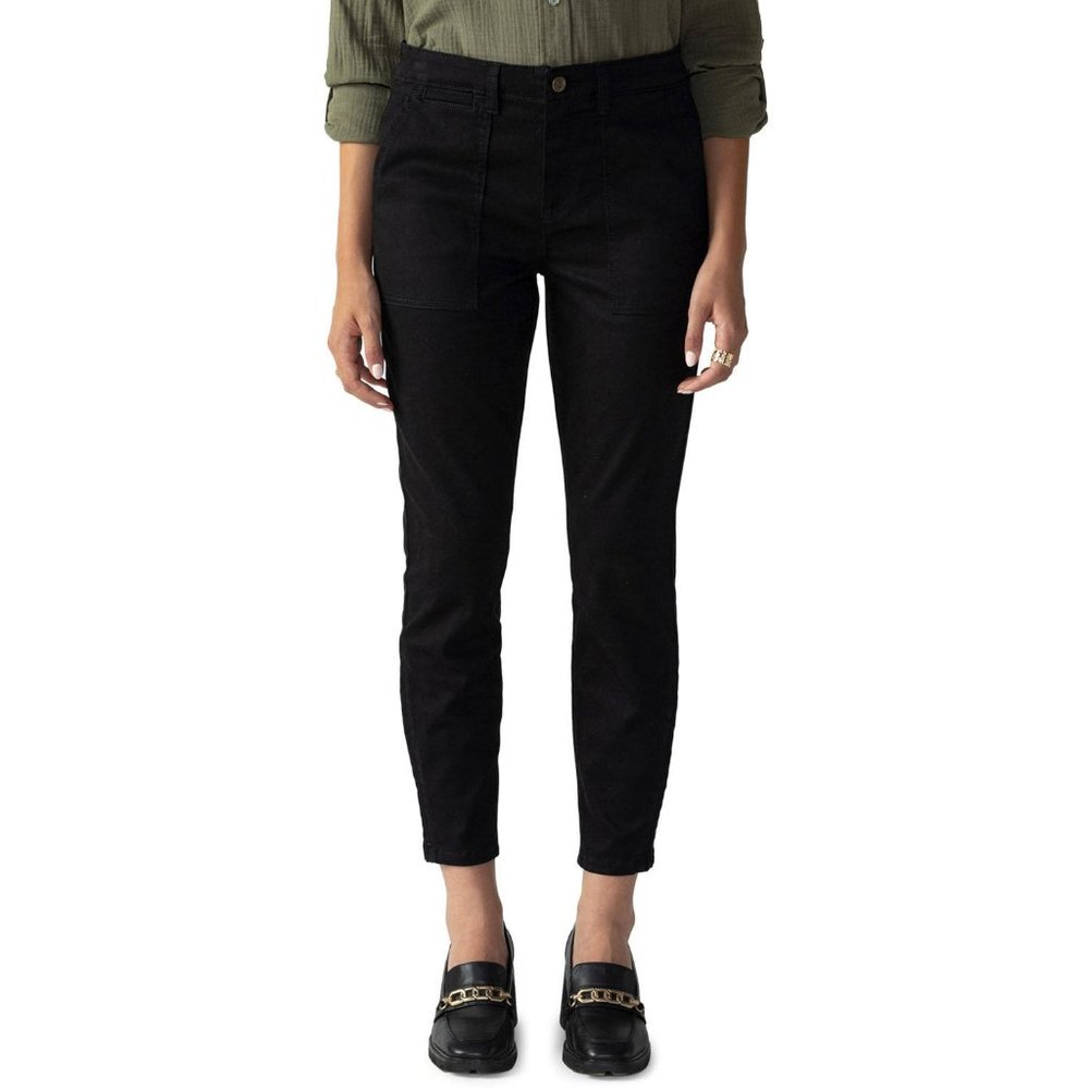 Social Standard by Sanctuary Women's Logan Utility Black Pant Size 8 NWT (P007)